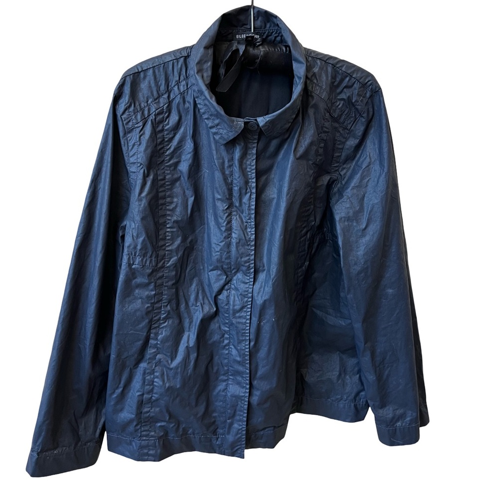 Eileen Fisher Shiny Bomber Jacket